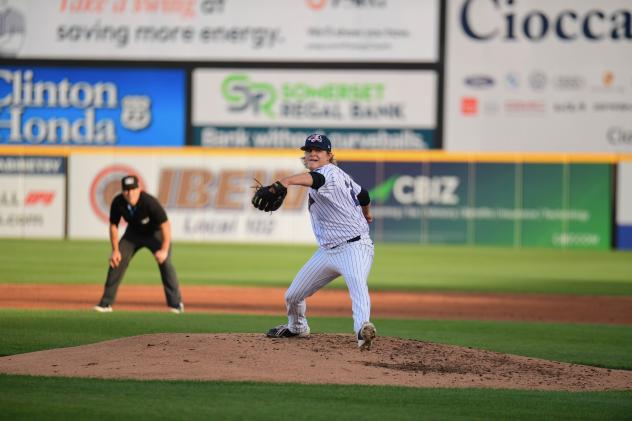 Somerset Patriots pitcher Trent Sellers