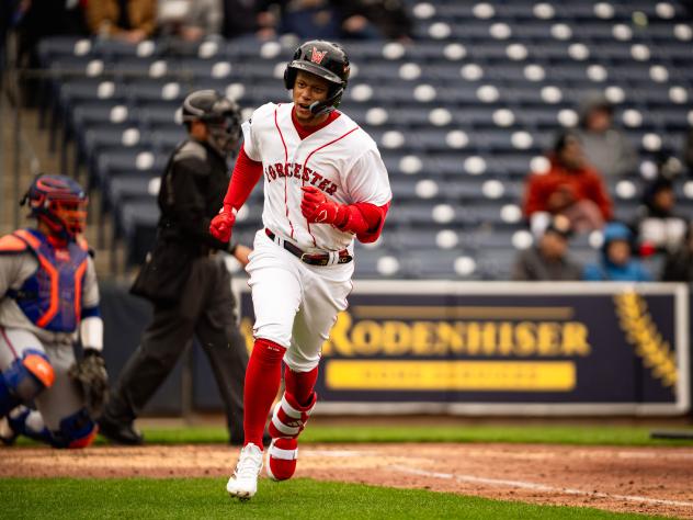 Kristian Campbell of the Worcester Red Sox