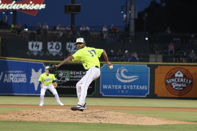 Columbia Fireflies pitcher Andy Basora