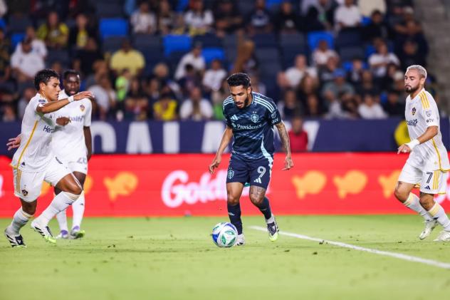 Sounders FC forward Jesus Ferreira vs. the LA Galaxy