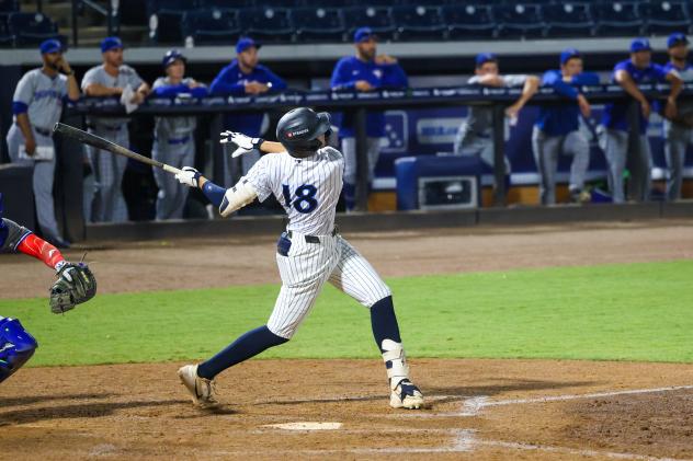 Tampa Tarpons' Jackson Lovich at bat