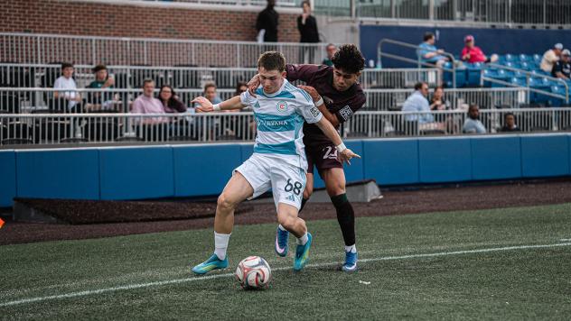 Chicago Fire FC II forward Vitaliy Hlyut vs. Carolina Core FC