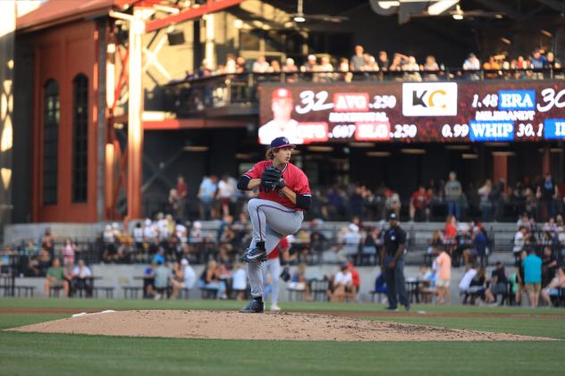Pensacola Blue Wahoos pitcher Karson Milbrandt