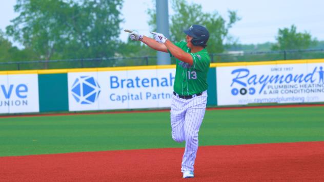 Lake Erie Crushers first baseman Jacob Tobias
