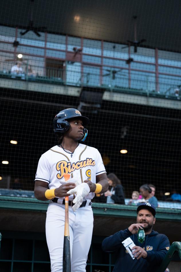 Montgomery Biscuits second baseman Ryan Spikes