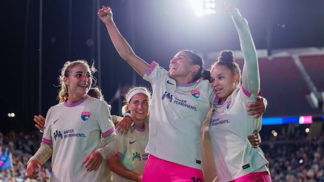 San Diego Wave FC celebrate a win