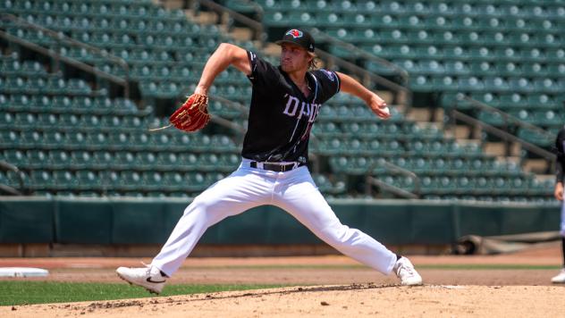 Hickory Crawdads pitcher Aidan Deakins
