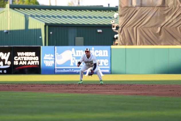Greensboro Grasshoppers infielder Wyatt Sanford