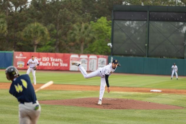 Charleston RiverDogs pitcher Aidan Haugh