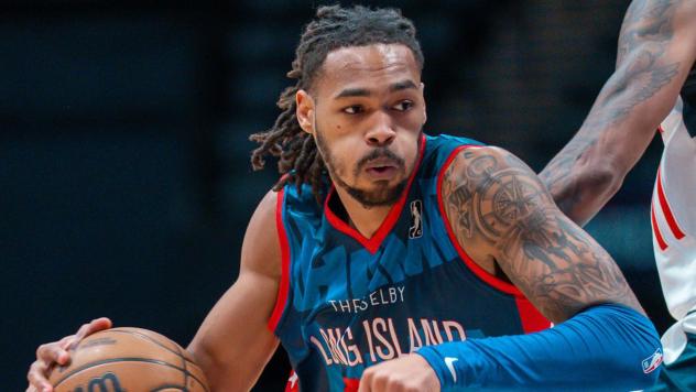 Guard Dre Davis II with the Long Island Nets