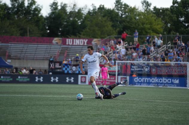 Rhode Island FC defender Hugo Bacharach