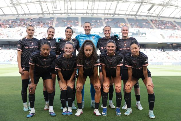 Angel City Football Club lineup against the North Carolina Courage
