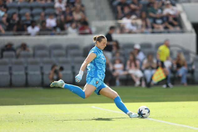 Angel City Football Club goalkeeper Angelina Anderson