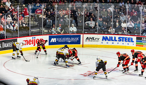 Grand Rapids Griffins face the Chicago Wolves