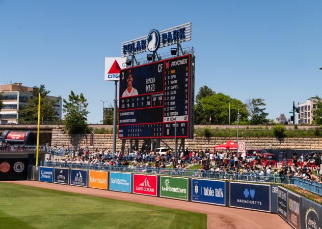 School children enjoy Worcester Red Sox action