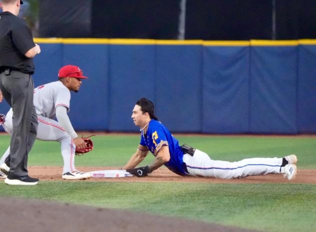 Pensacola Blue Wahoo slide into second