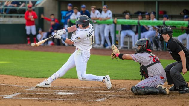 Tri-City Dust Devils outfielder Aaron Graeber