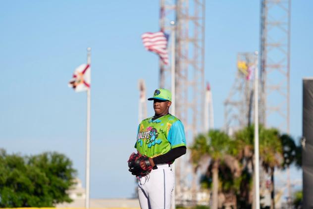 Pensacola Blue Wahoos pitcher Eliazar Dishmey