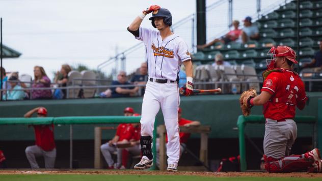 Down East Bird Dawgs' Christian Adams on game night