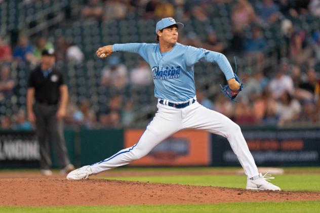 Omaha Storm Chasers pitcher Beck Way
