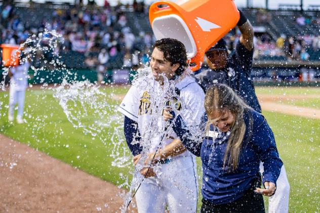 Charleston RiverDogs celebrate win