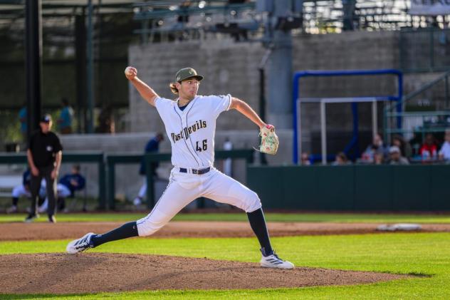 Tri-City Dust Devils pitcher Peyton Olejnik