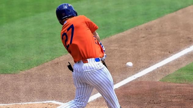 St. Lucie Mets catcher Chase Meggers