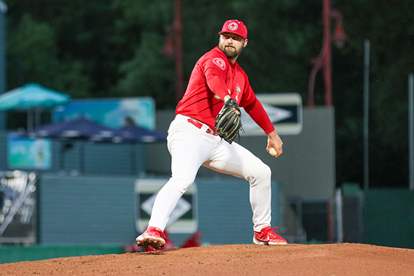Winnipeg Goldeyes pitcher Tasker Strobel