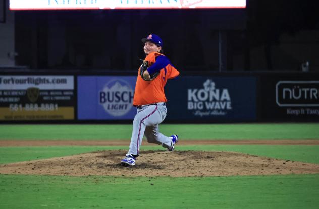 St. Lucie Mets' Zack Mack in action