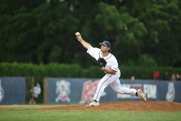 St. Cloud Rox' Lucas Harrington in action