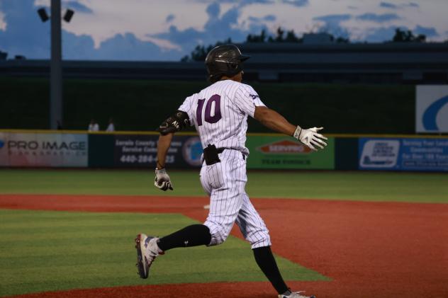 Lake Erie Crushers outfielder Sebastian Alexander