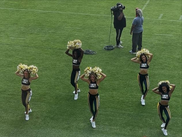 Cheerleaders at the United Bowl