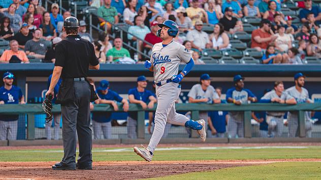 Tulsa Drillers designated hitter Chris Newell