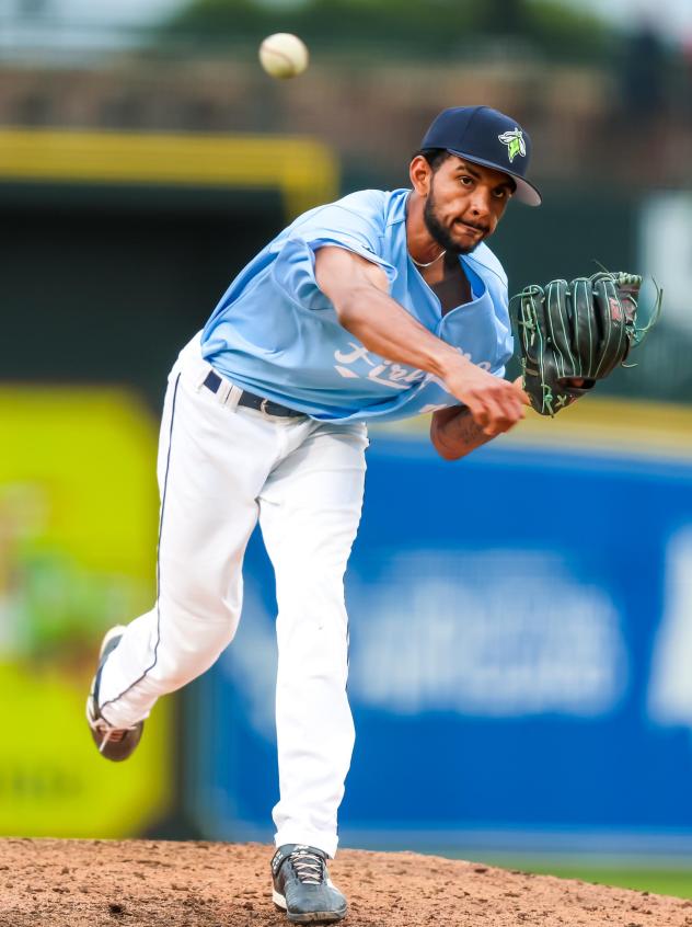 Columbia Fireflies pitcher Andy Basora