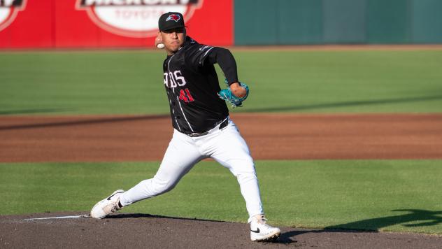 Hickory Crawdads pitcher Moises Morales