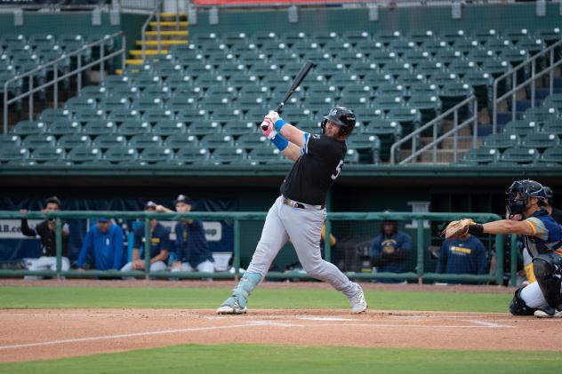 Biloxi Shuckers first baseman Blake Burke