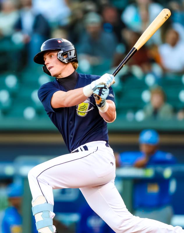 Josh Hammond at bat for the Columbia Fireflies