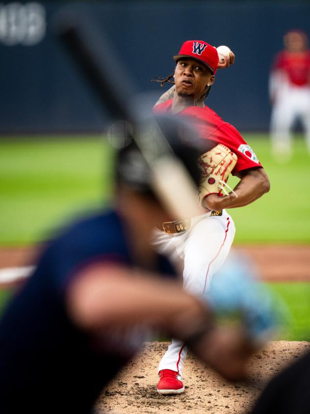 Worcester Red Sox pitcher Brayan Bello