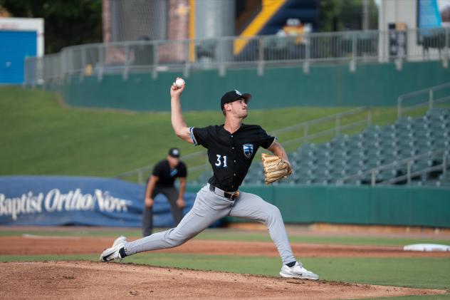 Biloxi Shuckers' Bishop Letson in action
