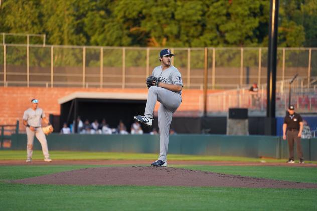Somerset Patriots' Ben Hess on the mound