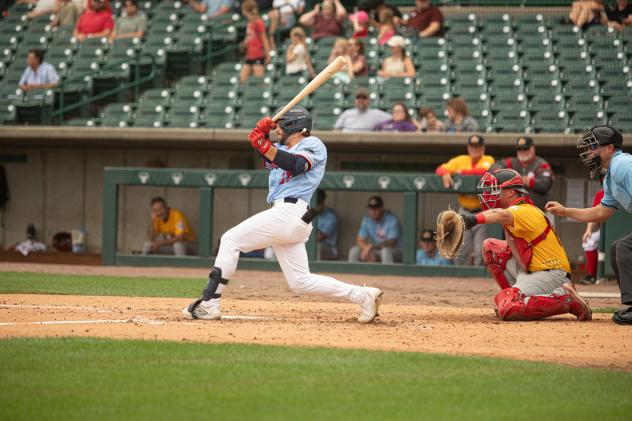 Lincoln Saltdogs at bat