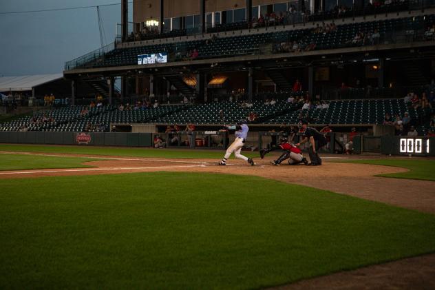 Lincoln Saltdogs at bat