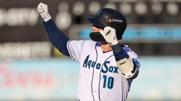 Everett AquaSox catcher Josh Caron