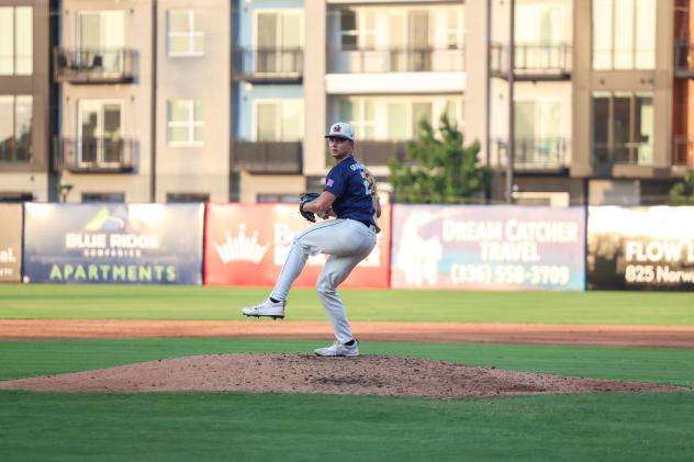Greensboro Grasshoppers' Cameron Keshock on the mound