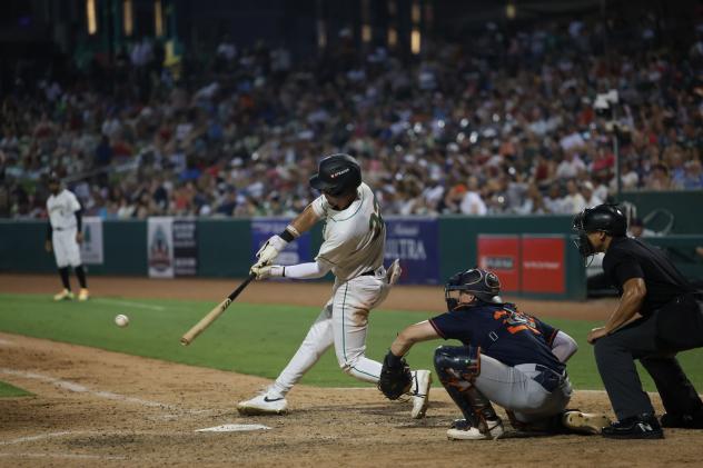 Greensboro Grasshoppers at bat