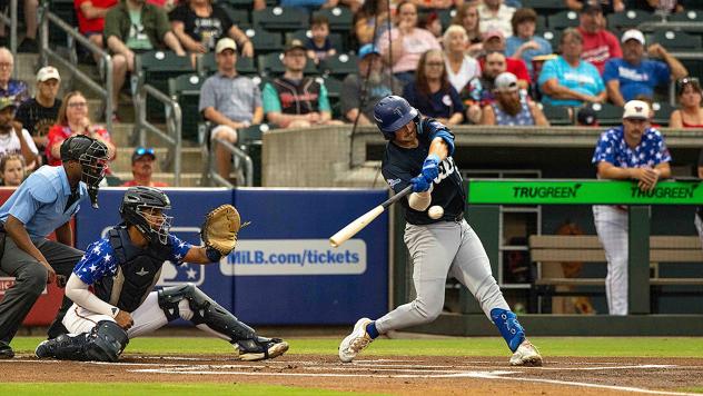 Tulsa Drillers' Jake Gelof at bat