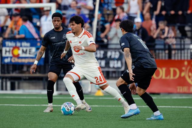 Phoenix Rising's Adrian Pelayo in action