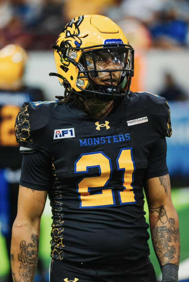 Minnesota Monsters defensive back Labarron Mallory
