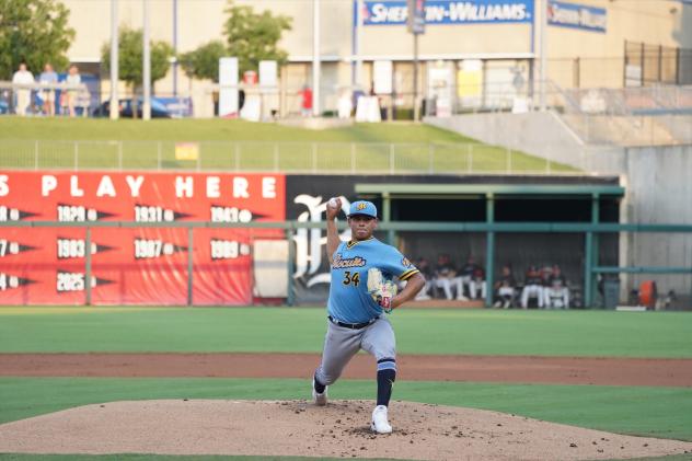 Montgomery Biscuits pitcher Santiago Suarez