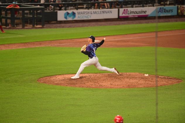 Somerset Patriots pitcher Hayden Merda